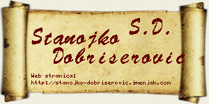 Stanojko Dobrišerović vizit kartica